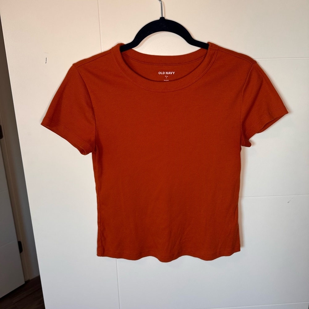 Old Navy Snug Cropped T-Shirt - Burnt Orange